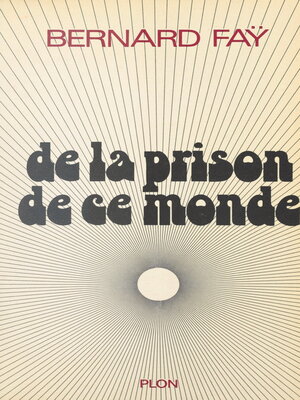 cover image of De la prison de ce monde
